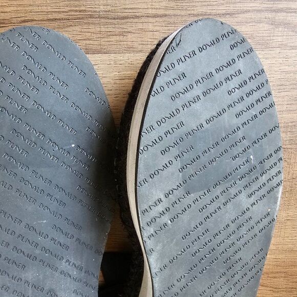 EUC DONAL J PLINER LEATHER/FABRIC UPPERS ELASTIC SANDALS SIZE 10 - Picture 16 of 16